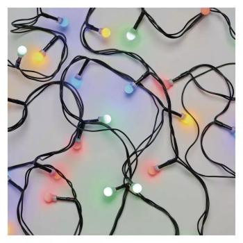 EMOS LED vianočný reťaz - guličky 8m vnútorné i vonkajšie, multicolor, programy D5AM05