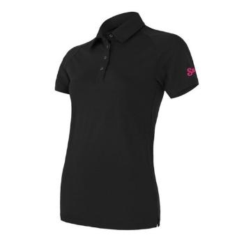 Dámske triko Sensor Active polo kr.rukáv čierna 19100004 XL