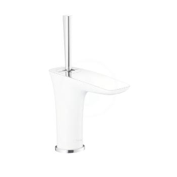 HANSGROHE - PuraVida Umývadlová batéria s výpustom Push-Open, biela/chróm 15075400