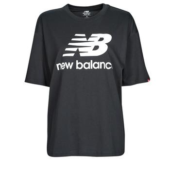 New Balance  Tričká s krátkym rukávom Core essentials  Čierna
