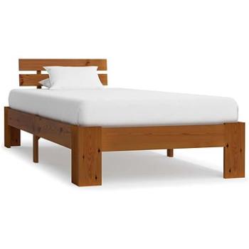 Rám postele medovohnedý, masívna borovica, 100 x 200 cm (283179)