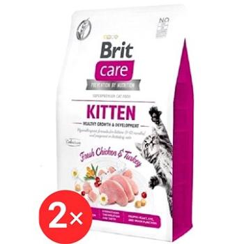 Brit Care Cat Grain-Free Kitten Healthy Growth & Development 2 × 0,4 kg (KRMK023ss)