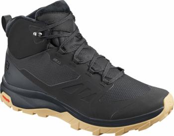 Salomon Pánske outdoorové topánky Outsnap CSWP Black/Ebony/Gum1a 44