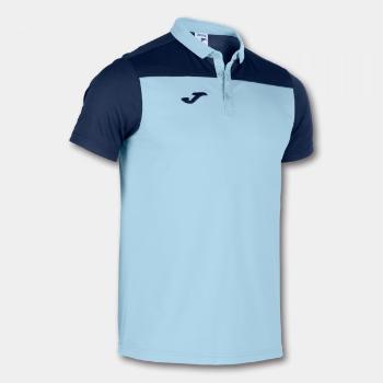 POLO SHIRT HOBBY II SKY BLUE-NAVY S/S 4XS