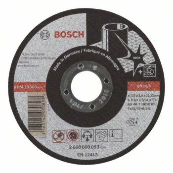 Bosch Accessories 2608600093 2608600093 rezný kotúč rovný  115 mm 22.23 mm 1 ks