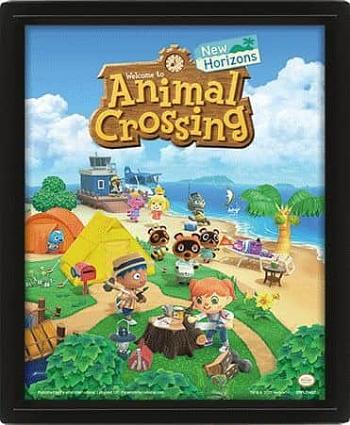 3D Obraz Animal Crossing