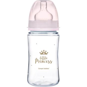 Canpol babies Royal Baby dojčenská fľaša 3m+ Pink 240 ml
