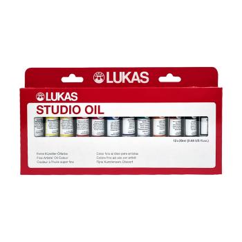 LUKAS STUDIO - Sada základných olejových farieb 12x20 ml