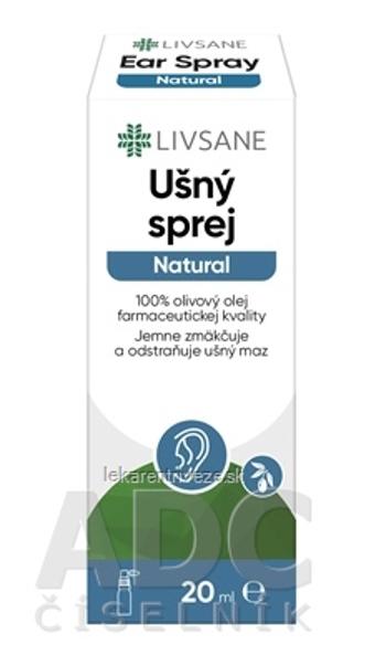 LIVSANE Ušný sprej Natural s olivovým olejom 1x20 ml