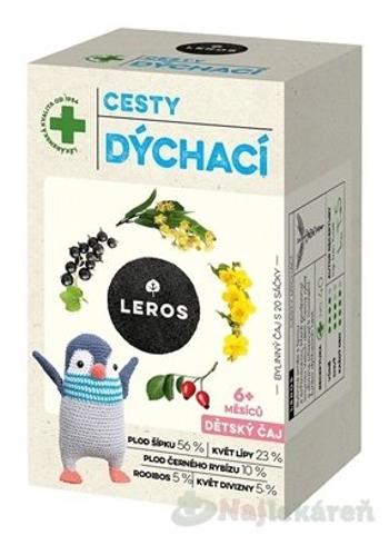 LEROS DETSKÝ ČAJ DÝCHACIE CESTY 20x2g (40g)