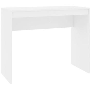 Písací stôl biely 90 x 40 x 72 cm drevotrieska