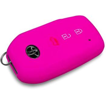 Ochranné silikónové puzdro na kľúč pre Toyota, farba ružová (SZBE-042P)