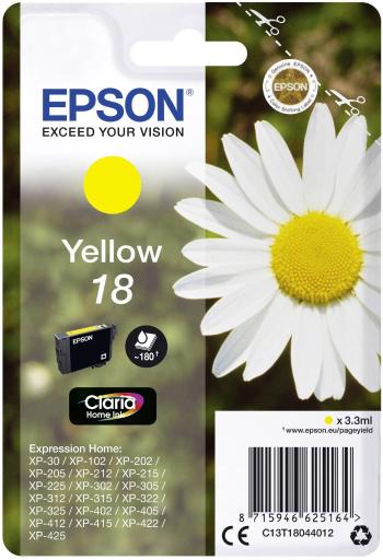 Epson Ink T1804, 18 originál  žltá C13T18044012