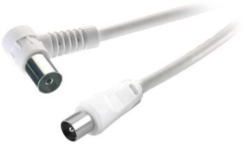 SpeaKa Professional anténny prepojovací kábel [1x anténna zástrčka 75 Ω - 1x anténna zásuvka 75 Ω] 2.50 m 75 dB 90 ° Zat