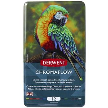 DERWENT Proffesional Chromaflow v plechovej krabičke, 12 farieb (2305856)