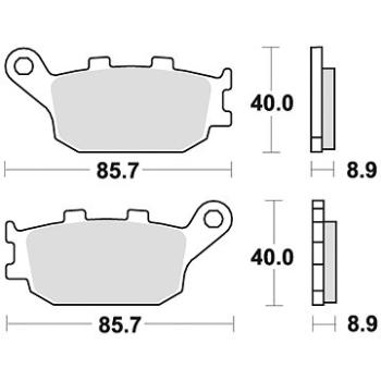 Braking brzdové doštičky (semi-metalická zmes SM1) (2 ks) M501 – 135 (M501-135)