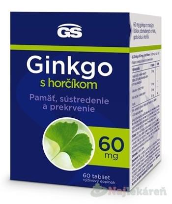 GS Ginkgo 60 mg s horčíkom 60 ks