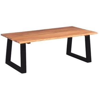 Konferenčný stolík, masívne akáciové drevo, 110 × 60 × 40 cm (244996)