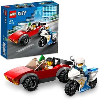 LEGO® City 60392 Naháňačka auta s policajnou motorkou (5702017416571)