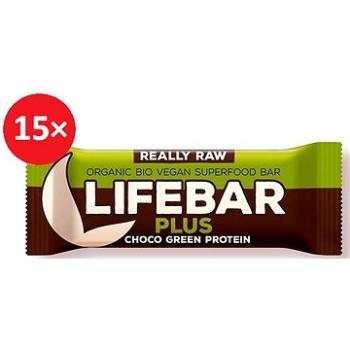 Lifefood Lifebar Plus čokoládová s proteínom BIO – 15 k (1251)