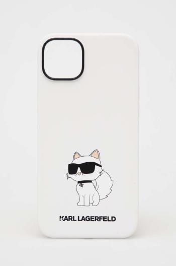 Puzdro na mobil Karl Lagerfeld iPhone 14 Plus 6,7'' biela farba