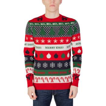 Only & Sons   ONSXMAS REG 12 MIX XMAS JAC CREW KNIT 22027280  Svetre Červená