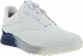 Ecco S-Three BOA Mens Golf Shoes White/Blue Dephts/White 47