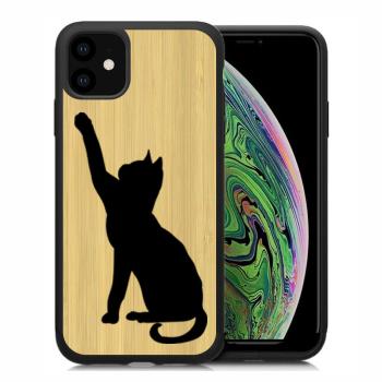 BAMBOO Drevený kryt Apple iPhone 11 CAT (085)