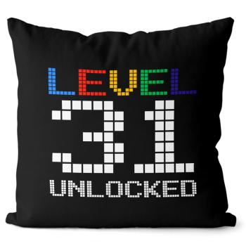 Vankúš Level unlocked (vek: 31, Velikost: 40 x 40 cm)