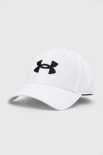 Šiltovka Under Armour biela farba, s nášivkou