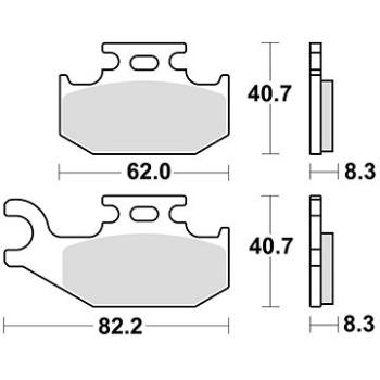 Braking brzdové doštičky (sinterová zmes CM44) (2 ks) M501 – 264 (M501-264)