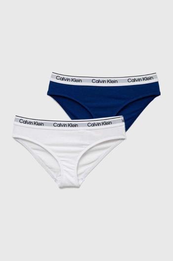 Detské nohavičky Calvin Klein Underwear 2-pak tmavomodrá farba