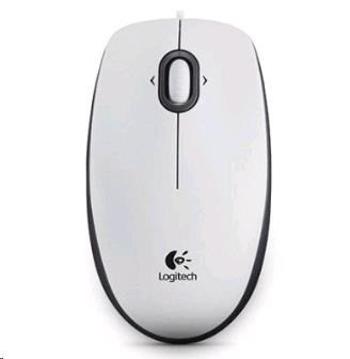 Logitech Mouse B100, white