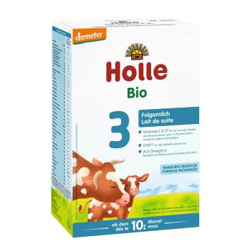 HOLLE Mlieko bio pokračovacie 3,10m+ 600 g