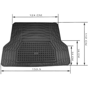 ACI univerzálna gumová vložka do kufra s možnosťou úpravy tvaru (max. rozmery 112 × 124/150,5 cm) (9907X07)