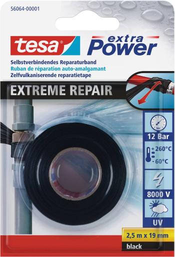tesa EXTREME REPAIR 56064-00001-00 inštalačné izolačná páska tesa® Extra Power čierna (d x š) 2.5 m x 19 mm 1 ks