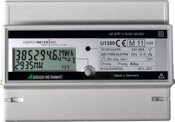 Gossen Metrawatt U1389-V011 trojfázový elektromer s pripojením meniča  digitálne/y 5 A Úradne schválený: áno  1 ks