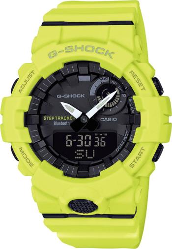 Casio chronografické náramkové hodinky GBA-800-9AER (d x š x v) 54.1 x 48.6 x 15.5 mm žltá Materiál puzdra=Rezinát  Mate