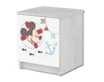 Detský nočný stolík Mickey Mouse - dekor nórska borovica nightstand 