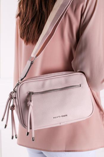 Svetloružová crossbody kabelka-2-61126