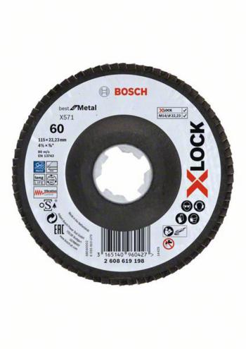 Bosch Accessories 2608619198 lamelový kotúč Ø 115 cm Zrnitosť 60 1 ks