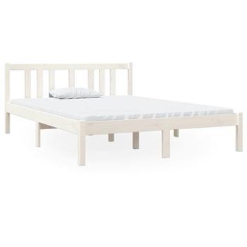 Rám postele biely masívne drevo 120 × 190 cm Small Double, 814855