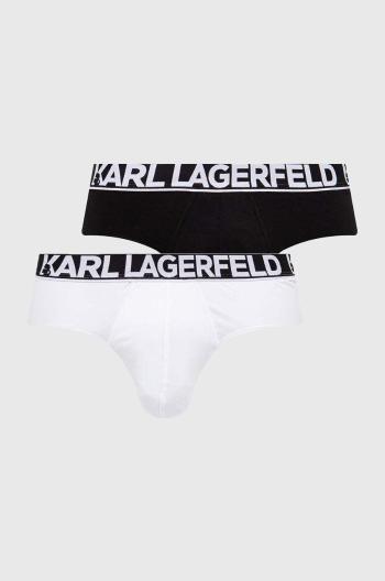 Slipy Karl Lagerfeld 3-pak pánske, čierna farba