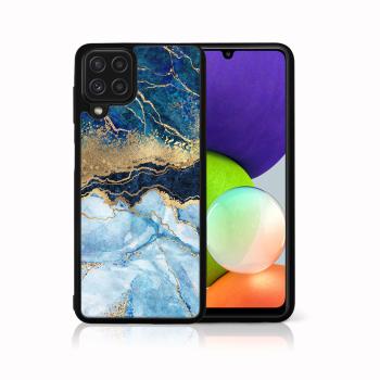 MY ART Silikónový kryt Samsung Galaxy A42 5G BLUE MARBLE (141)