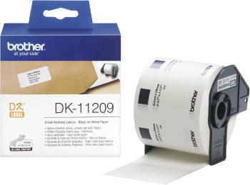 Brother DK-11209 etikety v roli 62 x 29 mm papier  biela 800 ks permanentné DK11209 adresná nálepky