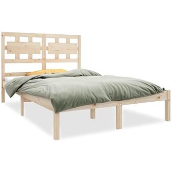 Rám postele masívne drevo 140 × 190 cm, 3105645