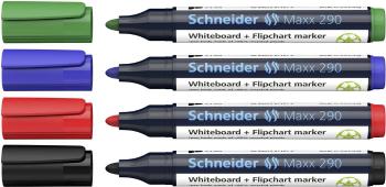 Schneider 129094 Maxx 290 popisovač na biele tabule čierna, červená, modrá, zelená  4 ks