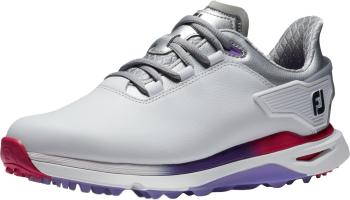 Footjoy PRO SLX White/Silver/Multi 39 Dámske golfové topánky