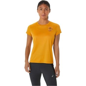Asics  Tričká s krátkym rukávom Fujitrail Logo SS Top Tee  Žltá