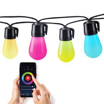 Solight LED SMART svetelný reťaz RGB 10W 230V 14m WO795